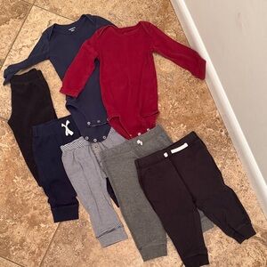 Boys Basics Bundle 12M- Navy, Red, Gray